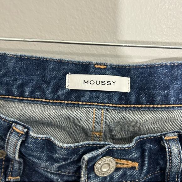 MOUSSY Rare Japanese Vintage Kelley Distressed Mid Rise Tapered Jeans Size 27 - Picture 6 of 12